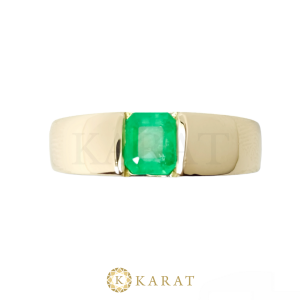 Anillo Esmeralda Rectangular